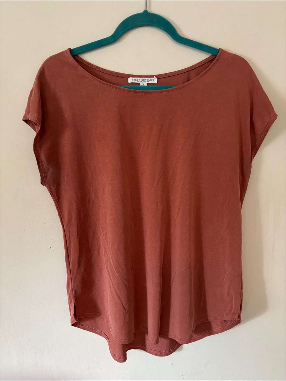 Earthy Tone Boho Short Sleeve Women’s Top Bundle Sz Large 4pc - Picture 9 of 10
